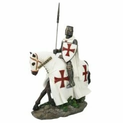 Knights Templar - Medieval Knight On Horse