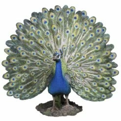 Peacock Statue - Full Display - BIG