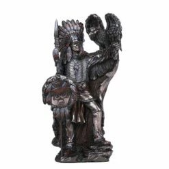 Comanche Indian Statue With Breastplate