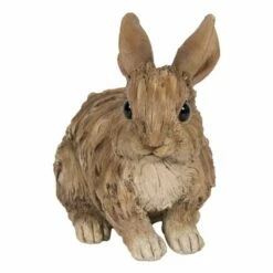 Rabbit Statue - Driftwood Look