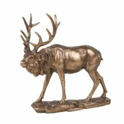 Elk Statue With 12 Point Antlers