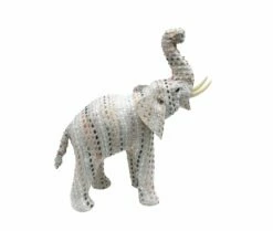 Elephant Multicolor Statue - Made In India