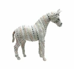 Zebra Multicolor Statue
