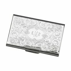 Victorian Look Embossed Business Card Case