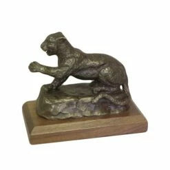 Leopard Statue - Bronze - Made In USA