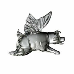 When Pigs Fly - Crystal Pig Statue