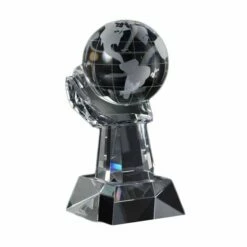 Crystal Globe - Held By Hand - 3 Sizes
