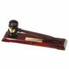 Gavel And Base With Piano Finish FREE TEXT