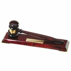 Gavel And Base With Piano Finish FREE TEXT