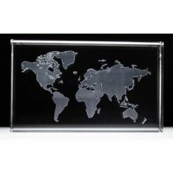 Global Map Paperweight FREE TEXT