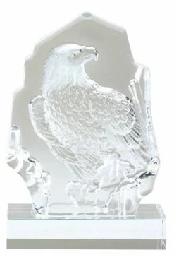 Eagle In Clear Glass FREE TEXT