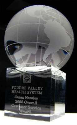 3" Globe - FREE TEXT