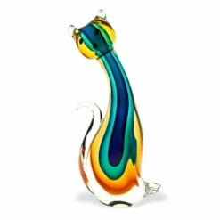 Cat Statue Using Murano Type Glass - Miss Kitty