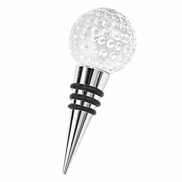 Golf Bottle Stopper - Crystal 1 Golf Bottle Stopper - Crystal