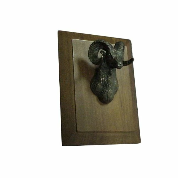 Big Horn Bust Plaque - Made In USA 1 Big Horn Bust Plaque - Made In USA