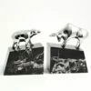 Classic Bull & Bear Bookends 15 Lbs Chrome