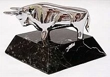 Silver Bull Paperweight 1 Silver Bull Paperweight