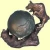 Bull & Bear Statue Removable Globe