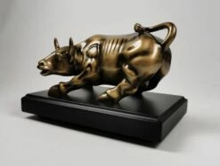 Wall Street Bull Statue - Iconic Symbol -Gift Sales 2024 bs101 rear