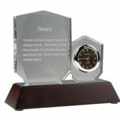 Keep Your Eyes On The Stars - Inspirational Clock