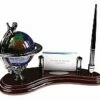Lapis Gemstone Globe Pen Set, Business Card