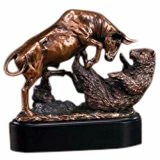 Wall Street Bull & Bear Statue