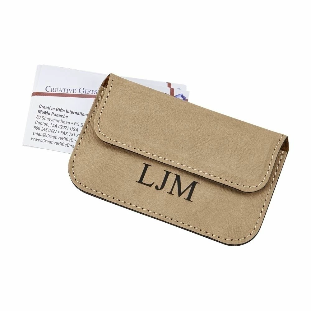 Tan Business Card Case 1 Tan Business Card Case