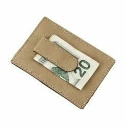 Tan Business Card Case - Money Clip -Gift Sales 2024 cg5025b 3
