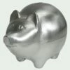 Piggy Bank 4x5" Pewter