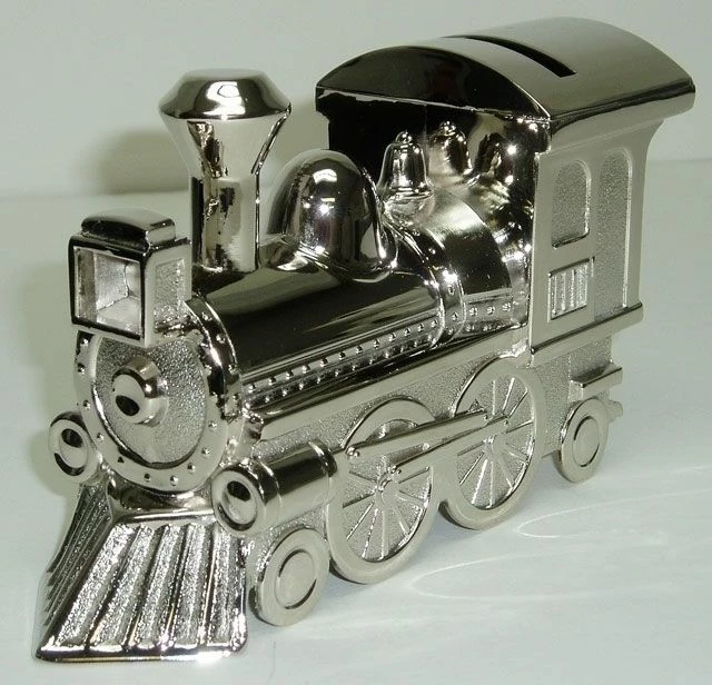 Train Locomotive Bank - Shiny 1 Train Locomotive Bank - Shiny