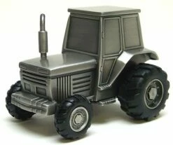 Tractor Bank Pewter