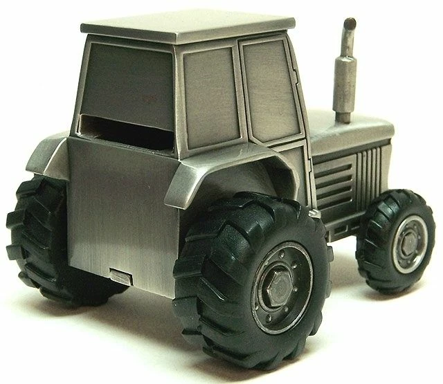 Tractor Bank Pewter 2 Tractor Bank Pewter - Image 2