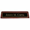 Name Plate, Rosewood Finish FREE TEXT