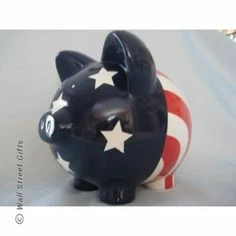 American Flag Piggy Bank - Proud To Be An American