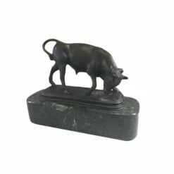 Bronze Bull Sculpture Made In USA