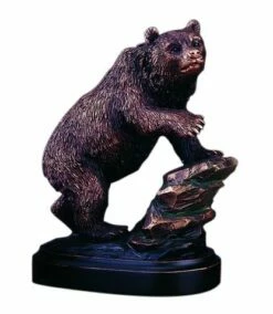 Checking It Out Bear Statue