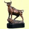 Bull Sculpture - Full Alert