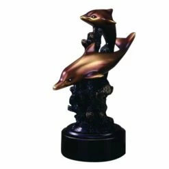 Two Dolphins At Play Sculpture