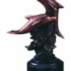 A Playful Statue - Two Dolphins