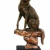 Perplexed Wolf Statue