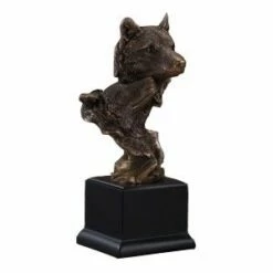 A Pair Of Wolves Statue