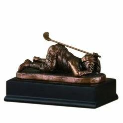 Oh No! Golfer In Dismay Statue