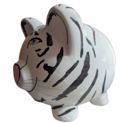 Zebra Piggy Bank