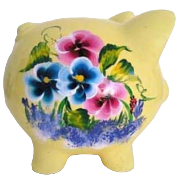 Beautiful Flowers Piggy Bank 1 Beautiful Flowers Piggy Bank