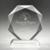Diamond Award 3/4" Thick Crystal - 6" $99.95, 7" $109.95, 8" $129.95