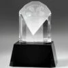 Peacock Crystal Award 3" $39.95, 4" $49.95, 5" $59.95 No Base