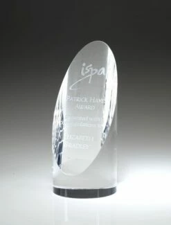 Cylinder Crystal Award - 6" $49.95, 7" $69.95, Or 8" 89.95