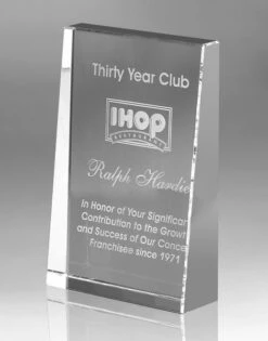 Baldwin Award - Vertical 5" $39.95, 6" $45.95, 7" $69.95