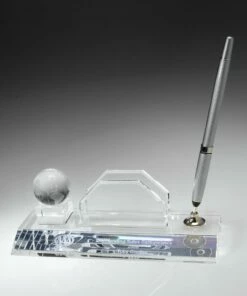 Globe Pen Set & Business Card Holder