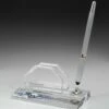 Crystal Pen Set & Business Card Holder